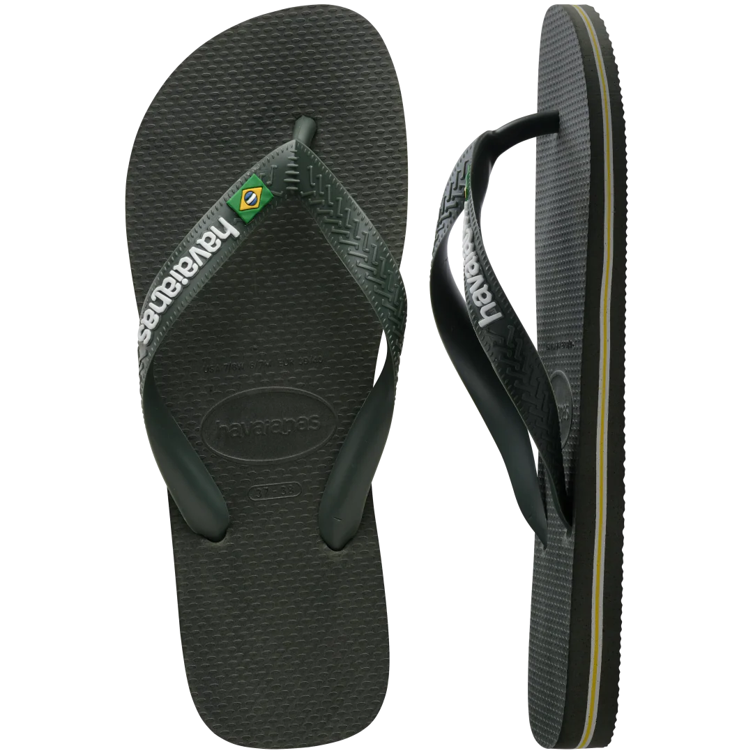 Kids' Brazil Logo Flip Flops - Image 5
