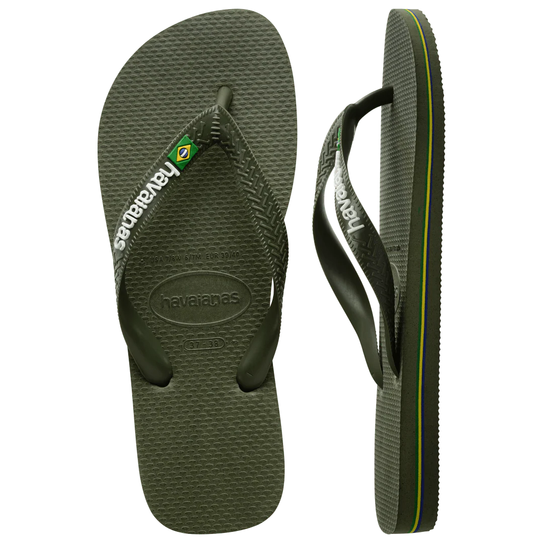 Kids' Brazil Logo Flip Flops - Image 5