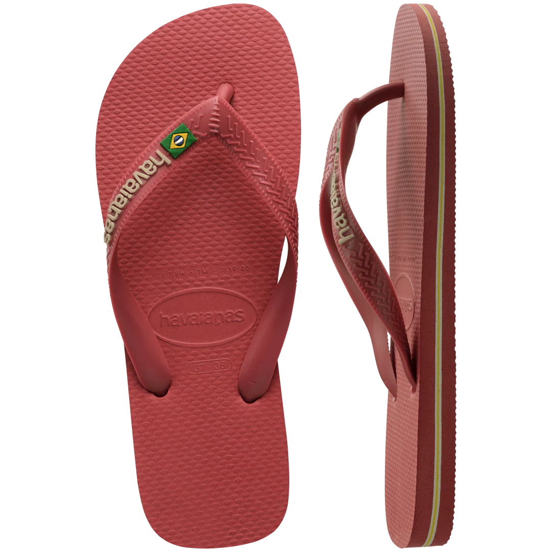 Kids' Brazil Logo Flip Flops - Image 5