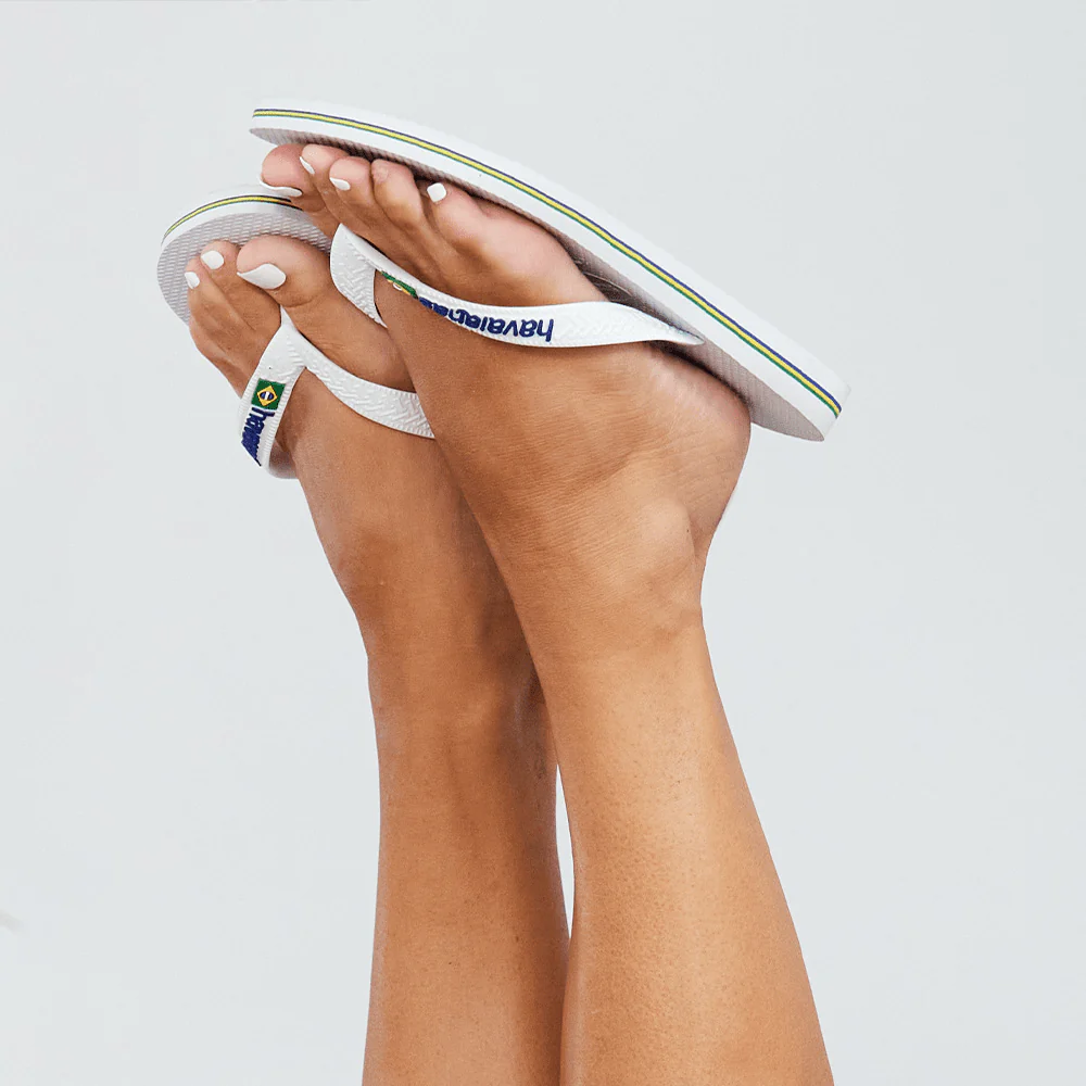 Kids' Brazil Logo Flip Flops - Image 6