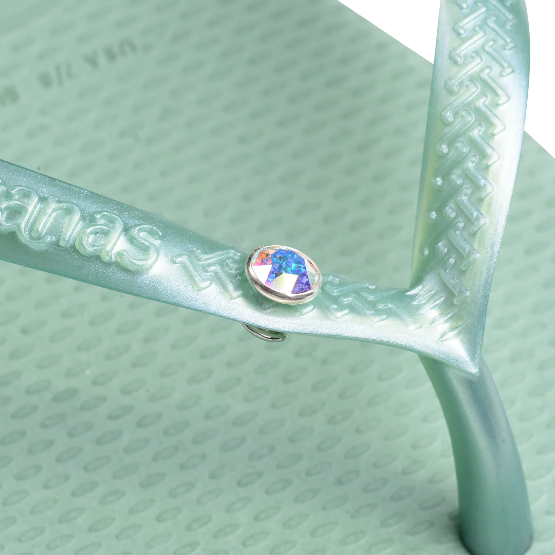 Kids' Slim Crystal Flip Flops - Image 5