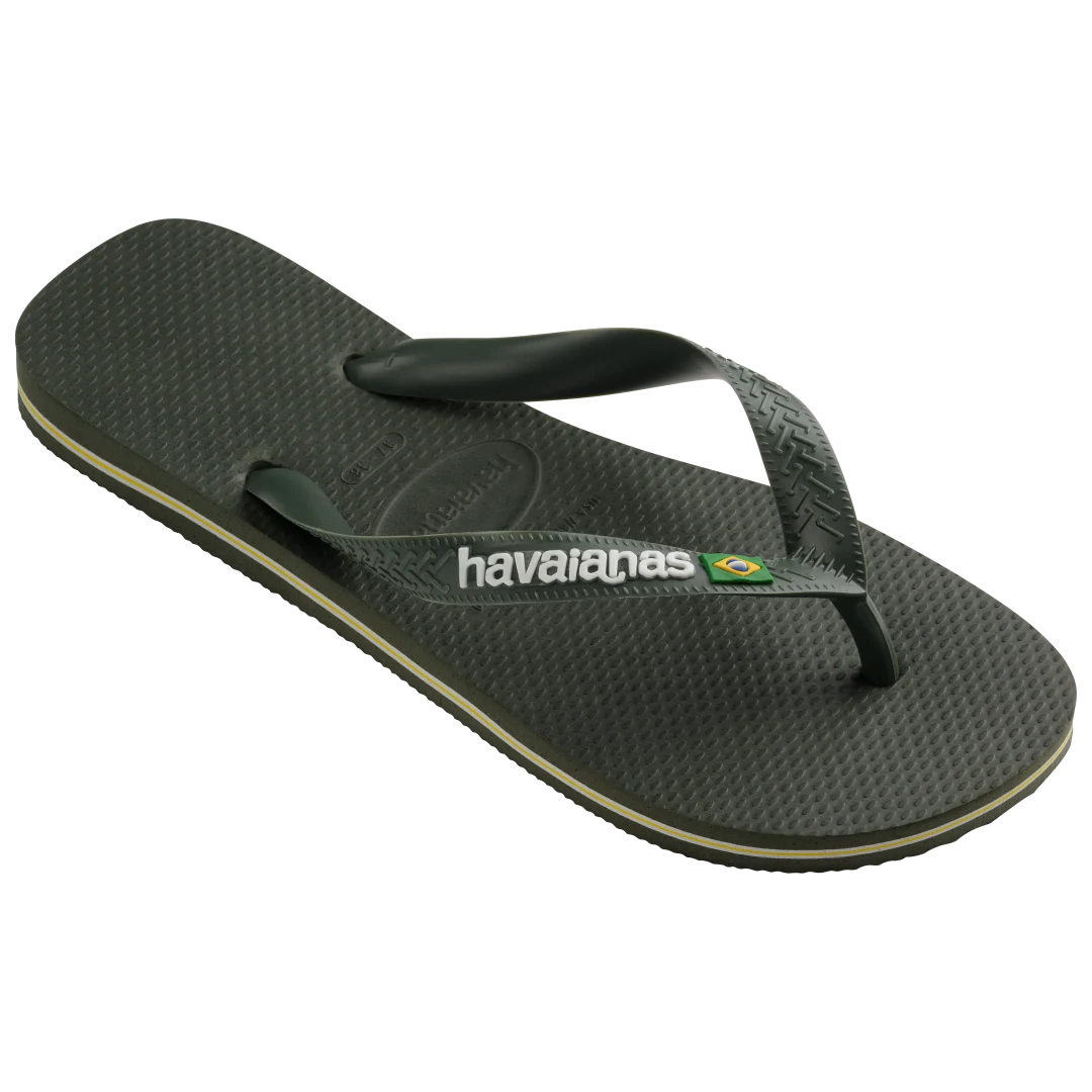 Men's Brazil Logo Flip Flops - Image 3