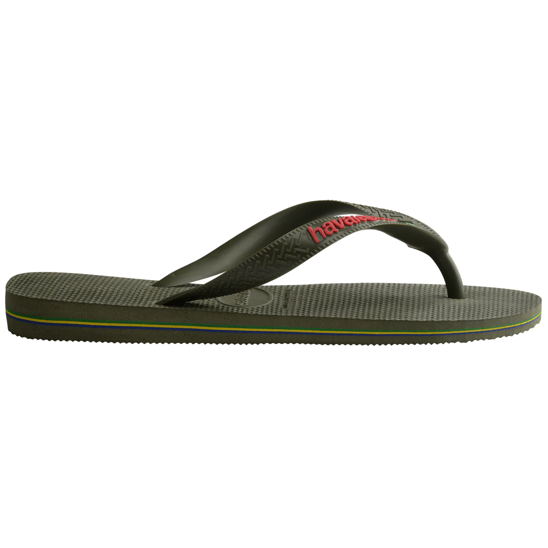 Men's Brazil Logo Flip Flops - Image 3