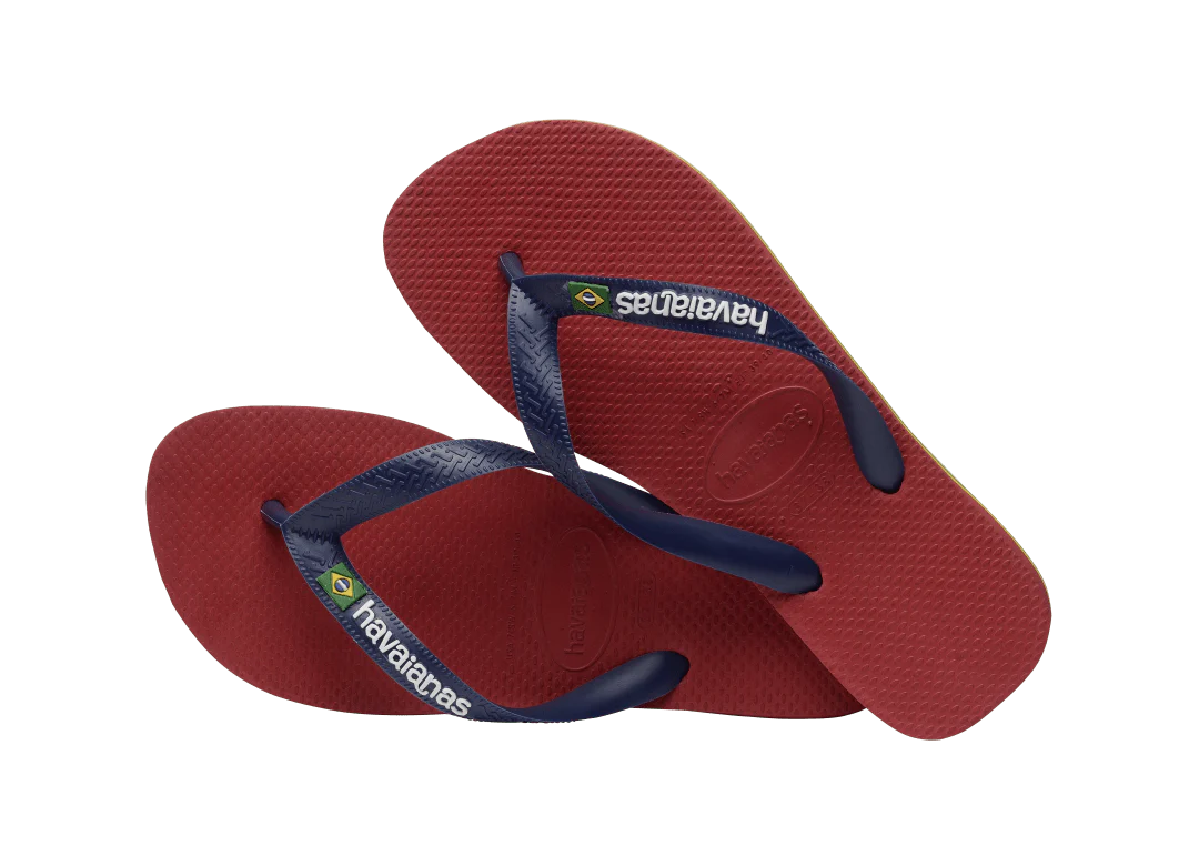 Men's Brazil Logo Flip Flops - Image 4