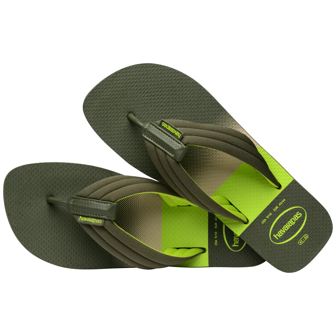 Men's Urban Print Flip Flops - Image 4