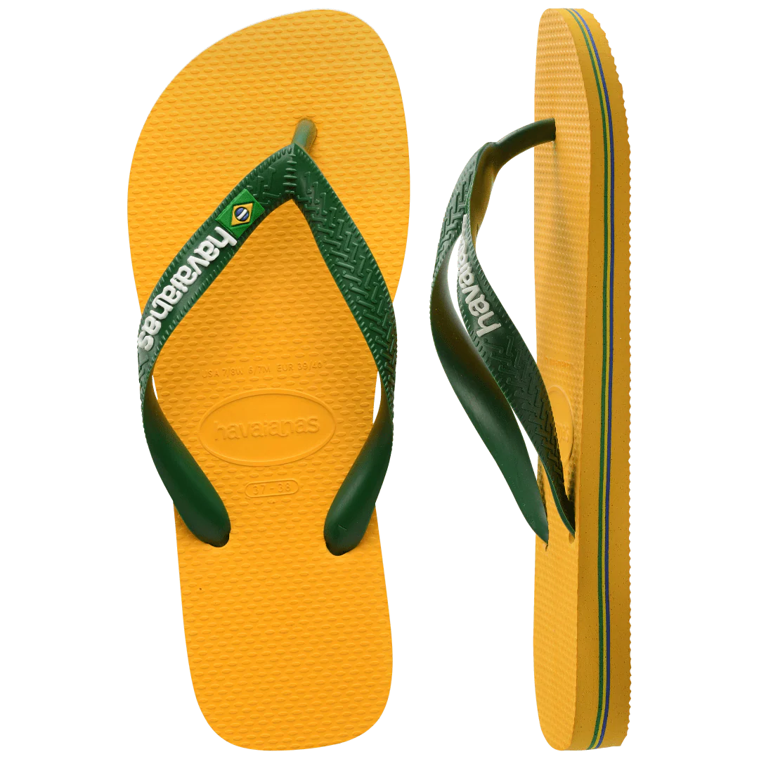 Women's Brazil Logo Flip Flops - Image 4