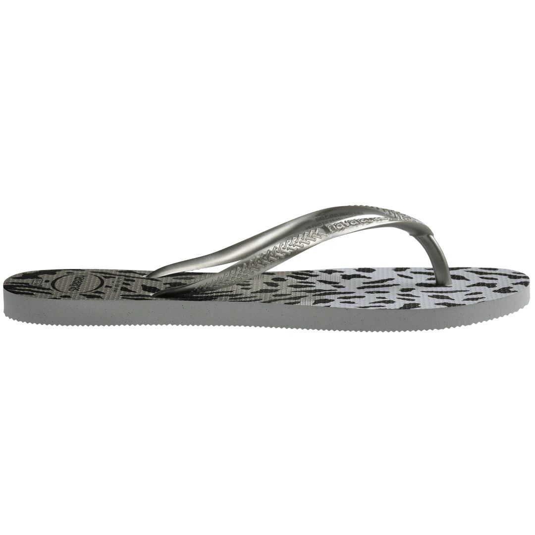 Women's Slim Animal Print Flip Flops - Image 3