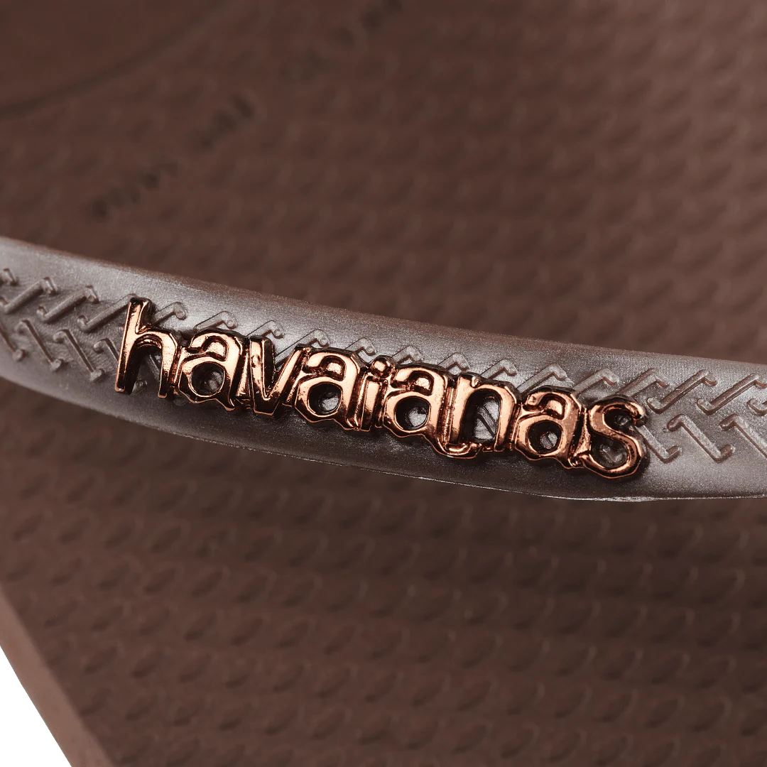 Women's Slim Logo Metallic Flip Flops - Image 5